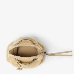 FENDI By The Way Selleria Medium Beige sculpted shearling bag with 192 hand-sewn topstitches - Image 3